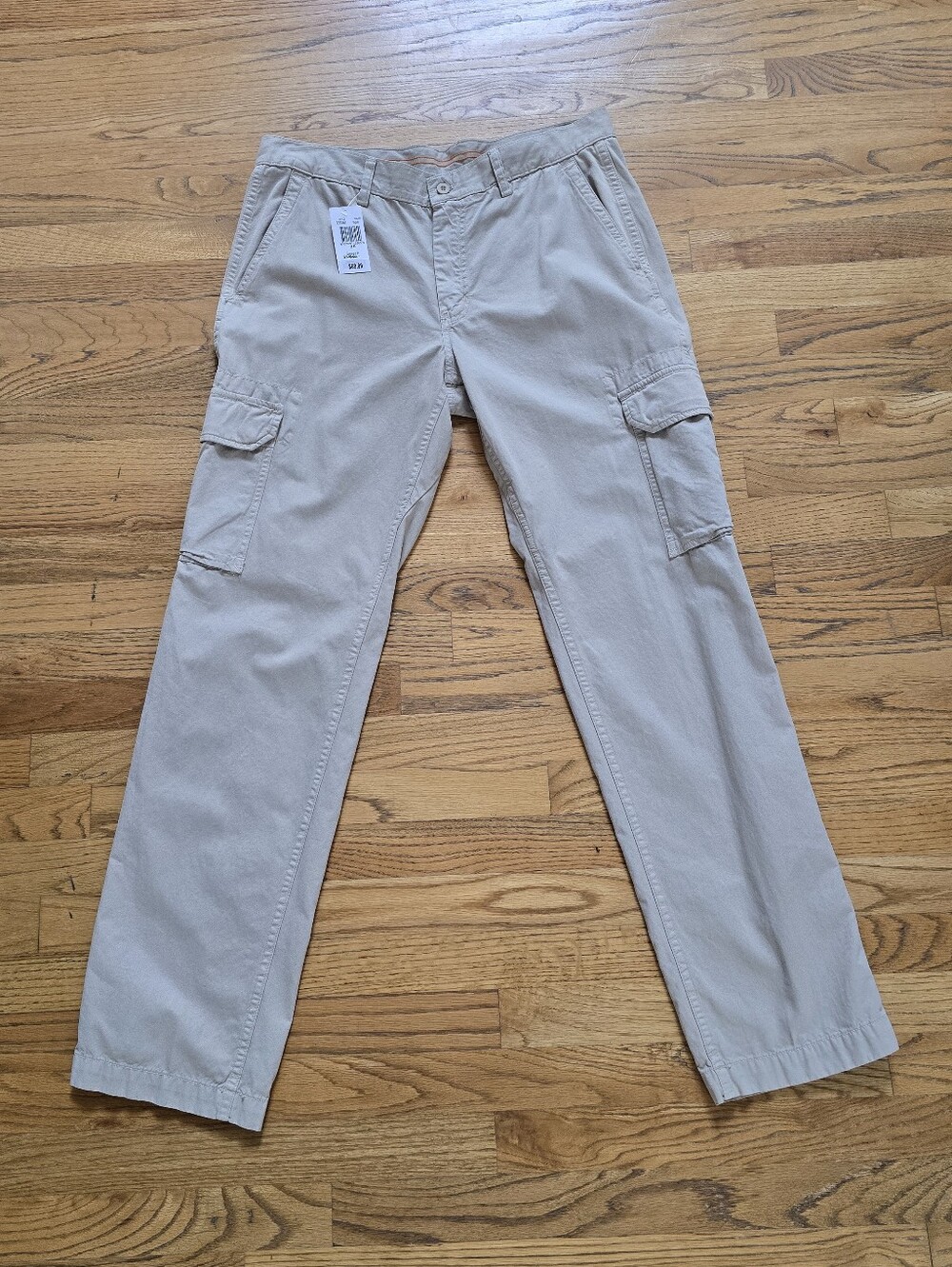 Threads Men's Khaki Lightweigh Cargo Pantsi